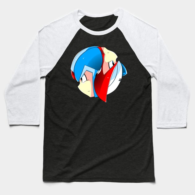 Mega Yin Yang X Baseball T-Shirt by CoinboxTees